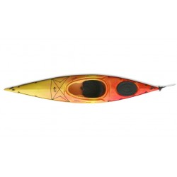 Kayak de mer monoplace Mezzo couleur soleil de la marque Dag