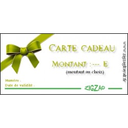 Carte cadeaux ZigZag