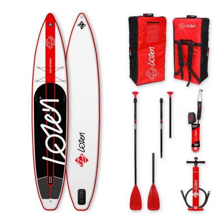 Stand up paddle gonflable Red Line 12'6 de la marque Lozen