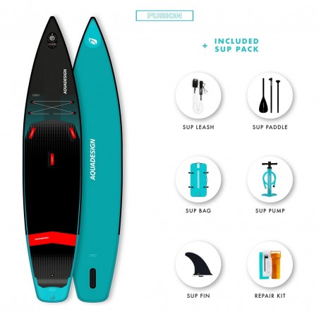 Stand up paddle gonflable Air Swift 12'6 de la marque Aquadesign