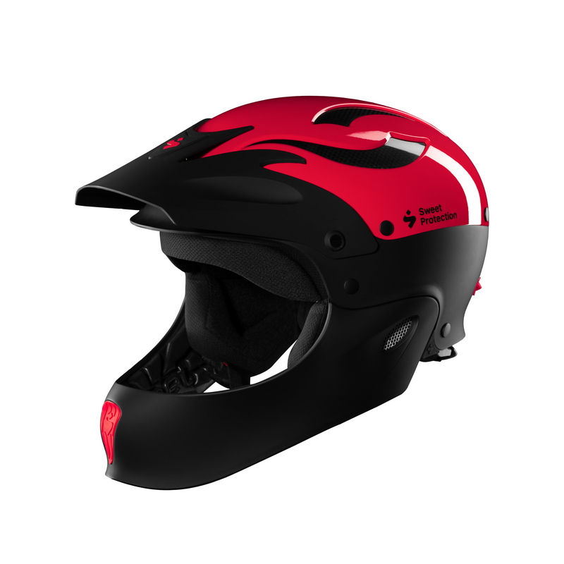 Casque de rivière intégral Sweet Rocker Full Face rouge