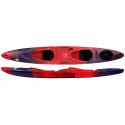 Kayak de rivière bi-place fusion duo rosella red de la marque Pyranha