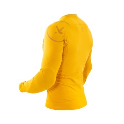 T-shirt Shade cross avec coudière intégré de la marque Hiko, couleur jaune gauche