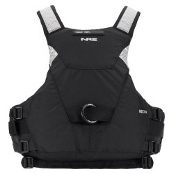 Gilet rivière Vector noir de la marque NRS vue de dos